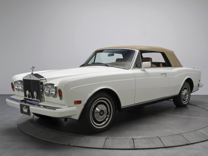 1986 rolls ii corniche royce status sale