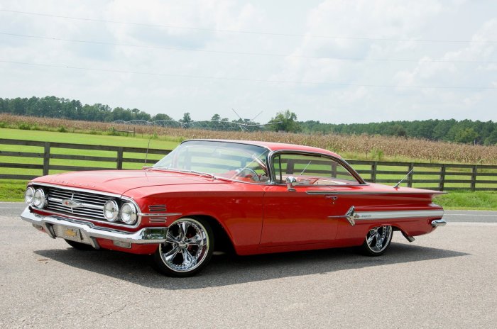 Impala 1960 chevy street custom lowered makeover gets machine stock