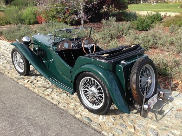 Mg 1948 tc roadster original momentcar