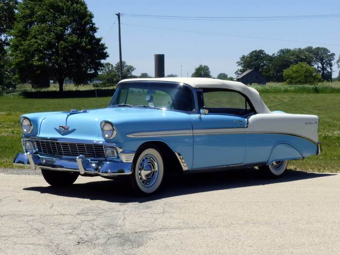 1956 chevrolet bel air turquoise v8 engine cars classic correct tone two interior dark vinyl champion piecrust transmission tissue tinted