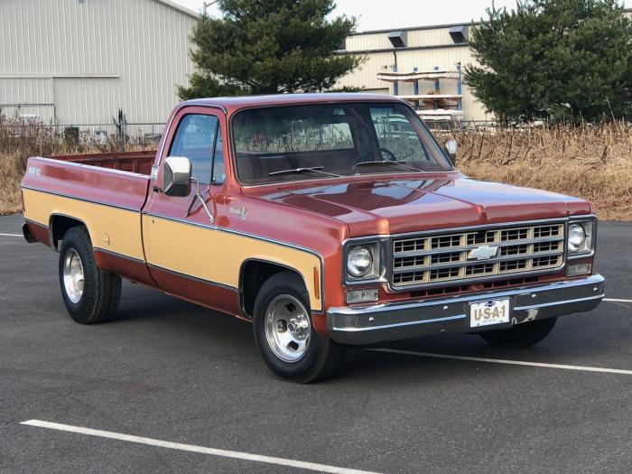 1978 chevy k20 cab 4x4 chevrolet bed long reg v8 92k miles owner auto only pickup 2500 7l custom