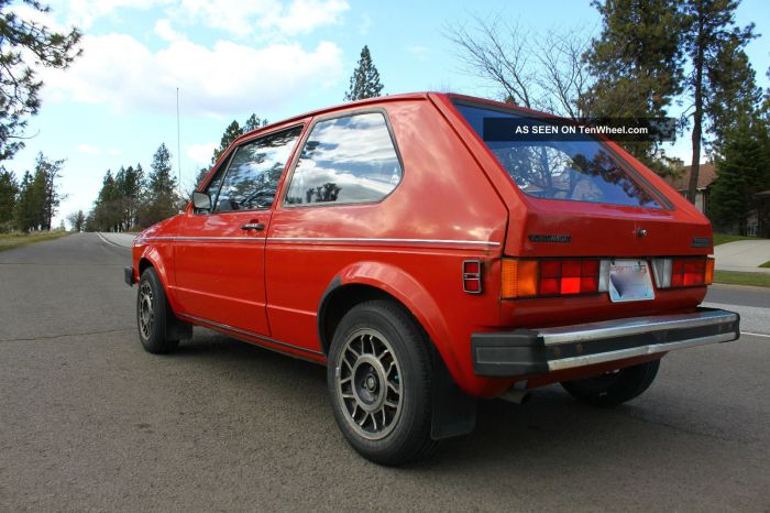 Rabbit 1981 volkswagen diesel red bunny finds barn 1500 would car barnfinds