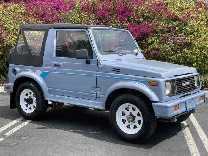 Suzuki samurai custom 1986 blue 4x4 sammy suv mighty mouse sale