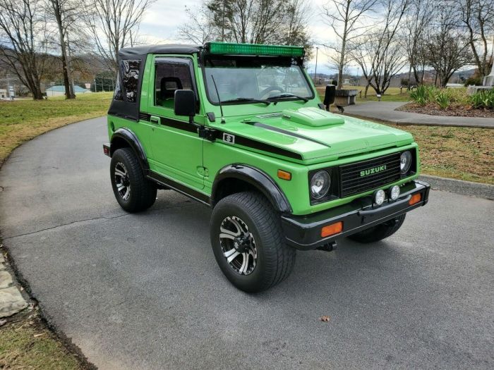 Suzuki samurai 1987 87 jx jeep 4x4 se original edition special alternative door tested trail machine time scotty sale model