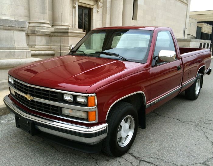 1989 chevy silverado 2500 pickup chevrolet red sale price