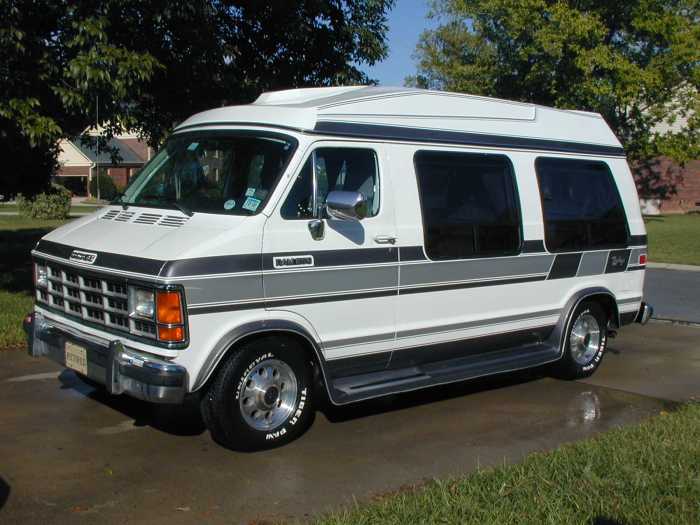 Dodge van 1991 ram imcdb maxivan vehicle background 1994