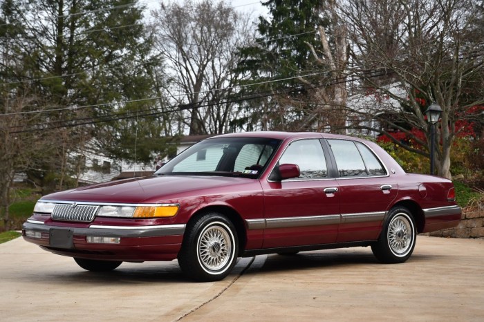 Marquis grand 1992 mercury ls crown car victoria town ltd sale