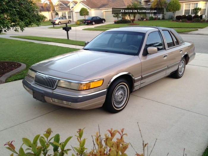 1992 Mercury Grand Marquis: A Timeless Classic