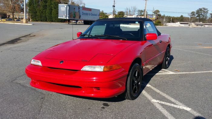 Mercury capri xr2 1994 convertible door transmission manual speed 6l