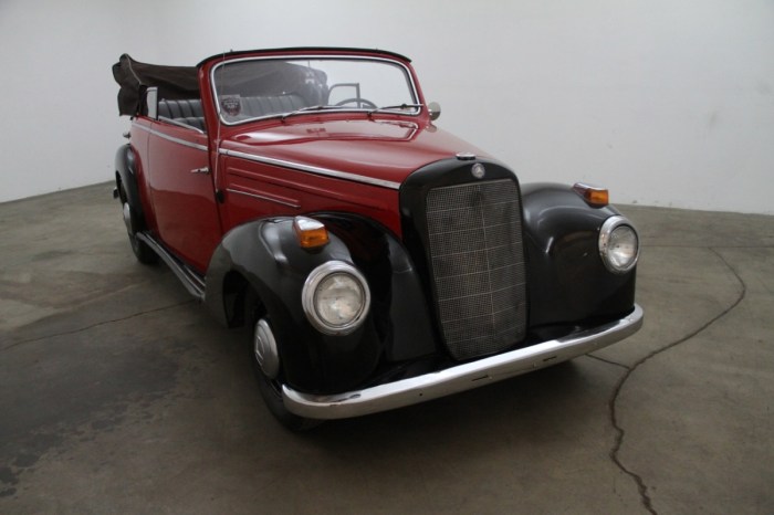 Benz mercedes cabriolet 1952 220b 1555