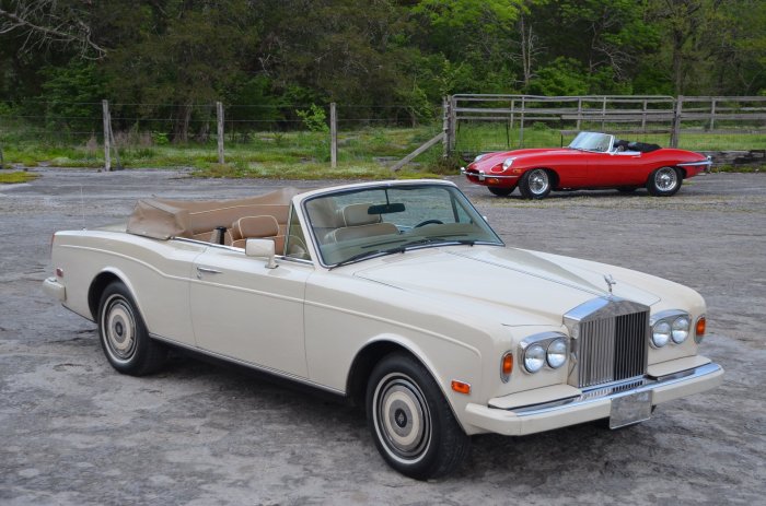 Royce rolls 1988 corniche frazier well convertible documented extraordinarily serviced sold