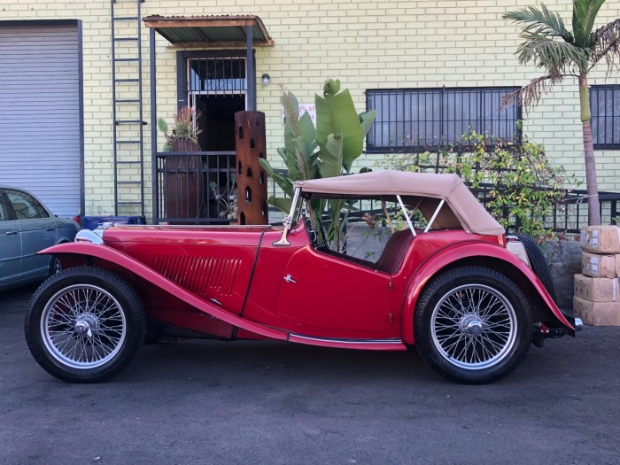 Mg tc 1947 used cars showroom back sale