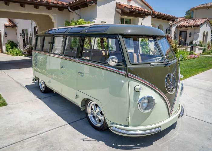 1961 samba bus volkswagen rebuilt micro deluxe window fully vanagon completely duo tone