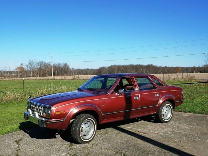 Eagle amc sedan 1986 miles owner