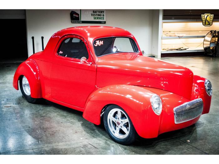 Willys 1940 coupe gasser steel blown real sbc race speed history sale