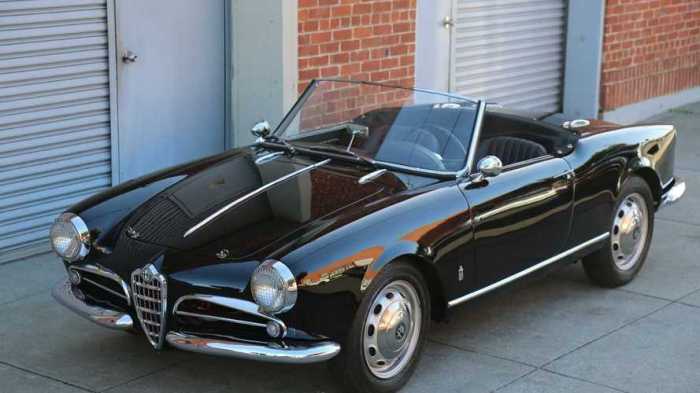 Spider giulietta 1958 romeo alfa veloce classic car financing insurance inspection transport laguna california beach