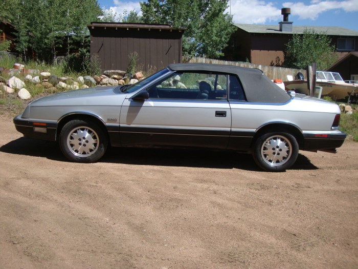 Lebaron chrysler convertible 1988 turbo 2l