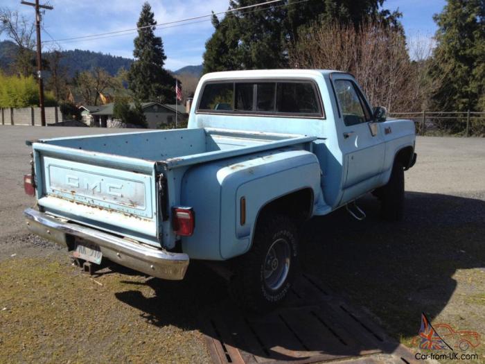 Gmc 1978 sierra bed k10 short chevy swb 4x4 grande pickup sale k15 same