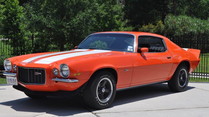 Camaro 1970 chevrolet z28 rs ss mecum full cars orange lot ha0415 screen