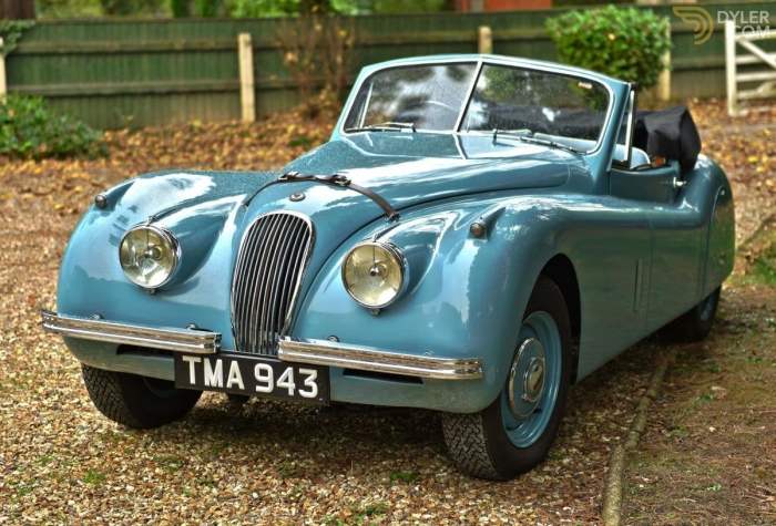 Jaguar xk 1953 rhd dhc sale cars classic xk120 dyler coupe blue classicdigest car