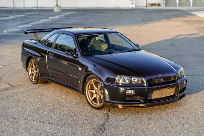 Skyline midnight r34 gtr vspec techeblog yours