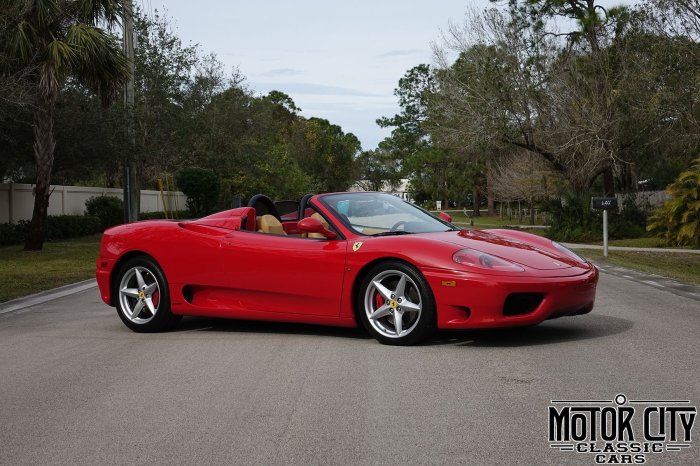 360 ferrari modena spider f1 2003 miles 6k only