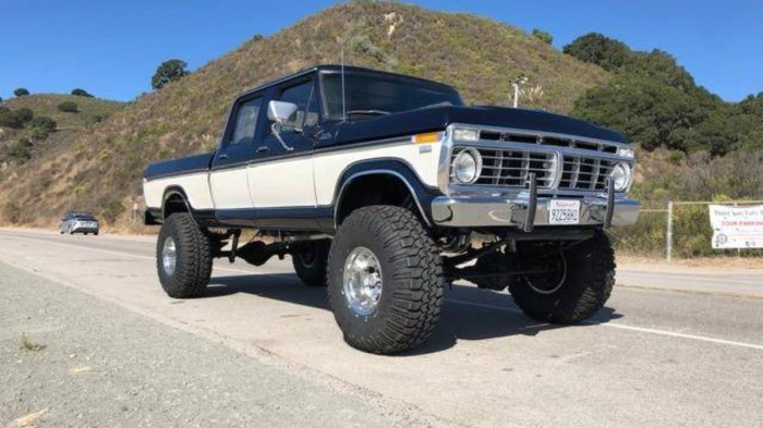 Ford 1979 flatbed f250 truck wave purple purplewave pickup sold auction