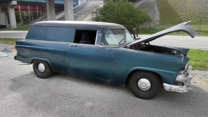 Ford 1955 delivery sedan courier rare finds ride barn present past future love