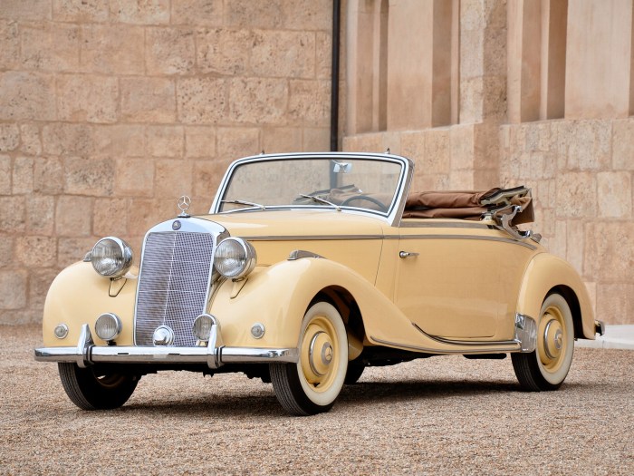 Mercedes benz 1949 170s cabriolet luxury retro class reveal frankfurt auto show car wallpapers