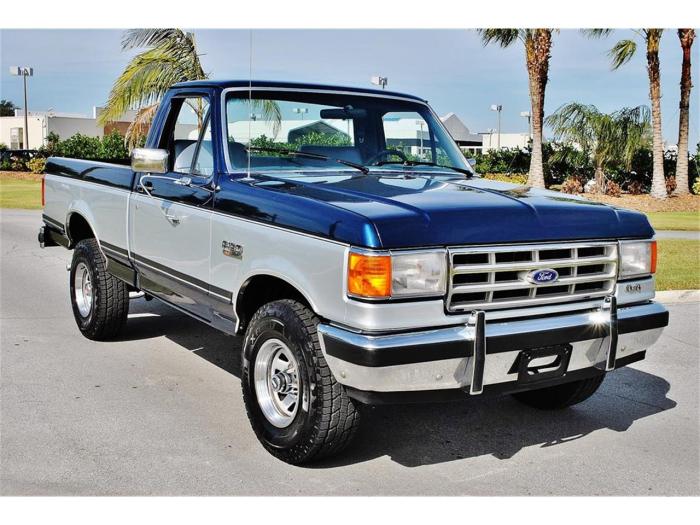 1988 ford f150 truck pickup white wheel mileage nw rust pacific owner low interior