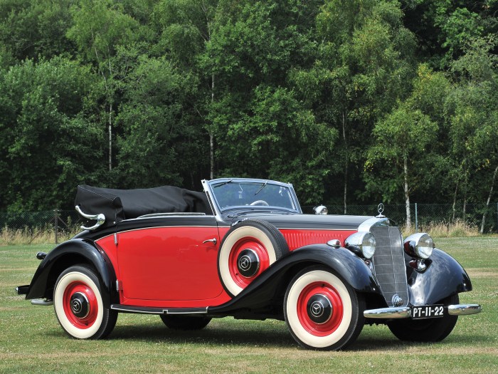 Mercedes benz cabriolet 1937 representative elegant classic look prewarcar