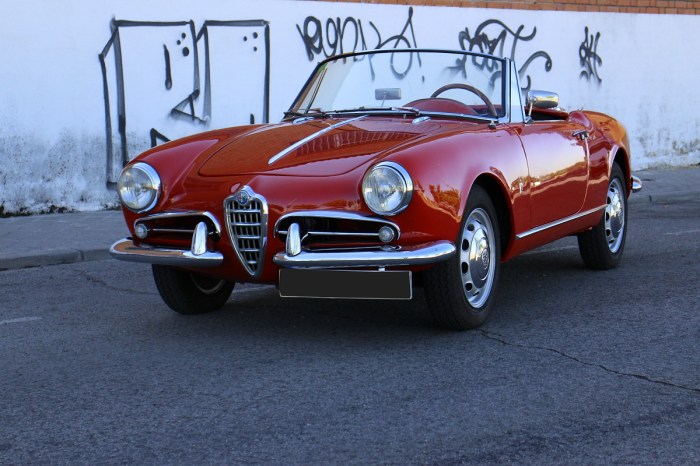 Alfa romeo 1960 spider giulietta series lot car