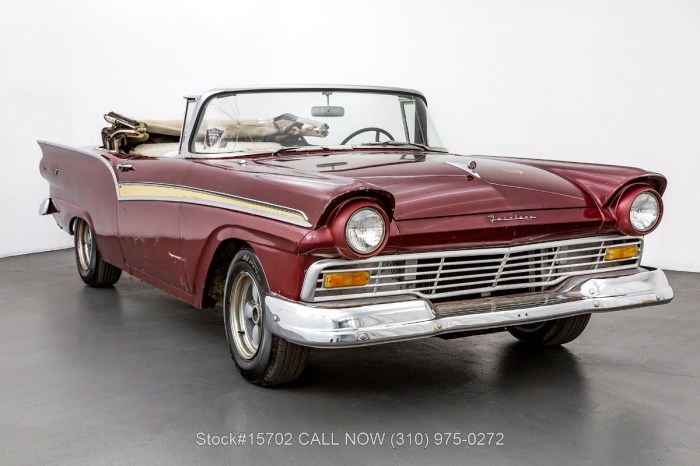 1957 fairlane skyliner convertible galaxie retractable