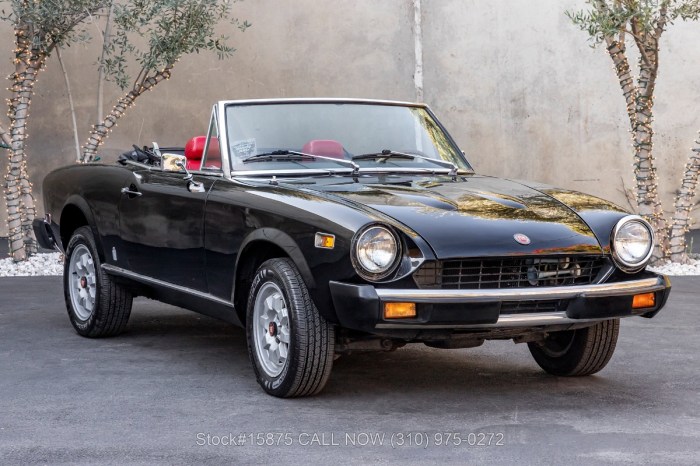 Fiat 1976 spider convertible original sale 126k 1800cc