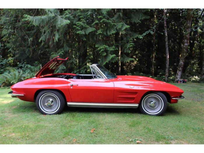 1964 corvette chevrolet stingray old coupe big usa classic screen full tank