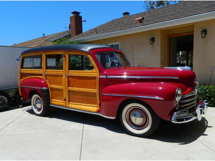 Woody ford wagon 1948 classiccars