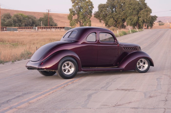 1937 ford coupe rod period connect hot rear