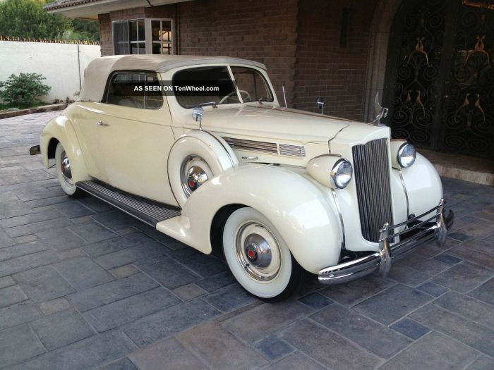 Convertible packard 1938 eight cars highlights ended sorry auction has gaa