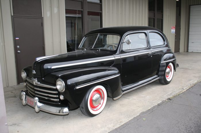 Deluxe sedan super ford 1948 door restoration recent professional volo