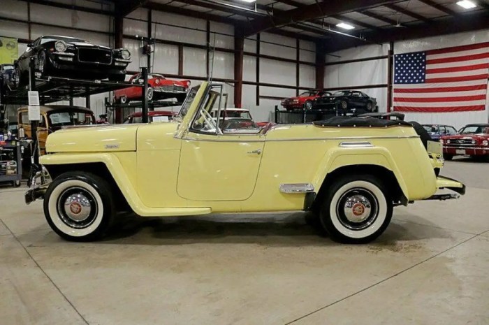 Jeepster willys overland yellow michigan 1948 phaeton convertible miles sale