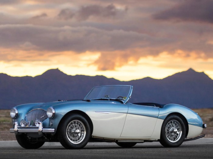 100m healey austin mans le 1956 speedster car revs daily