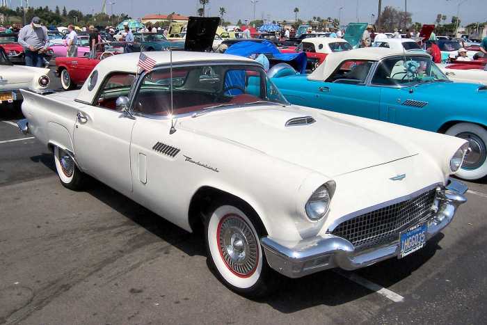 Thunderbird 1957 ford code classic cars vehicles 1363 rare both steering column telescopic tops