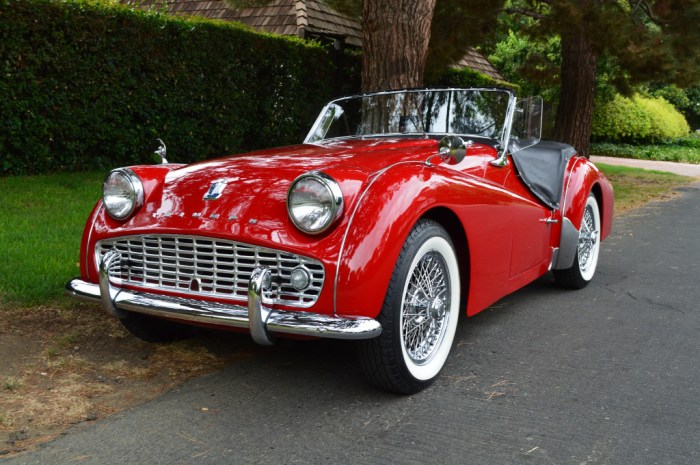 Triumph 1959 tr3 tr3a cars car restoration sale front classic sports hardtop vintage restored bat factory bring trailer