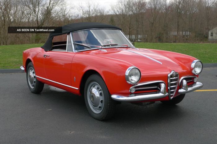 Alfa romeo 1960 spider giulietta marina rey california del cc classiccars sale