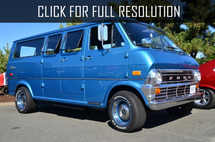 1971 Ford Econoline: A Classic Vans Legacy
