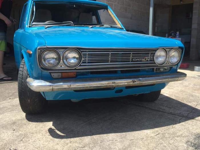 510 datsun yellow 1971 bluebird nissan sunny door 15k fever