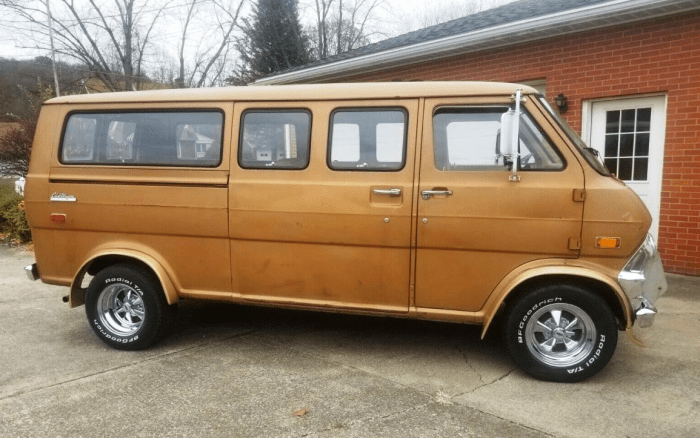 Ford 1974 van e100 miles nice low series sale