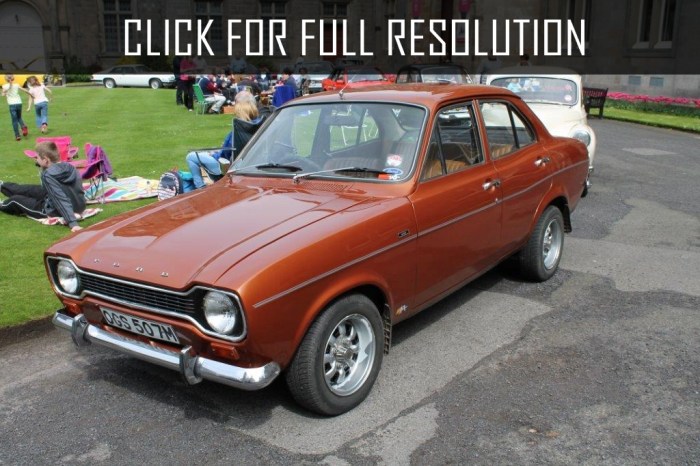 1974 Ford Escort: A Classic Compact Car