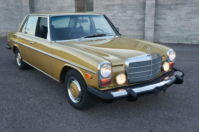 Mercedes 1975 benz coupe sunroof 280c back