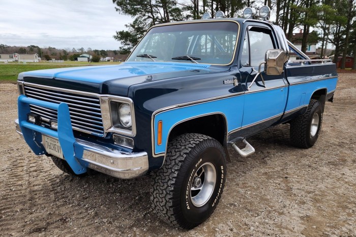 1976 lifted chevrolet big block 4x4 wheel truck body drive paint cars pickup simply toy ready shows winter back previous